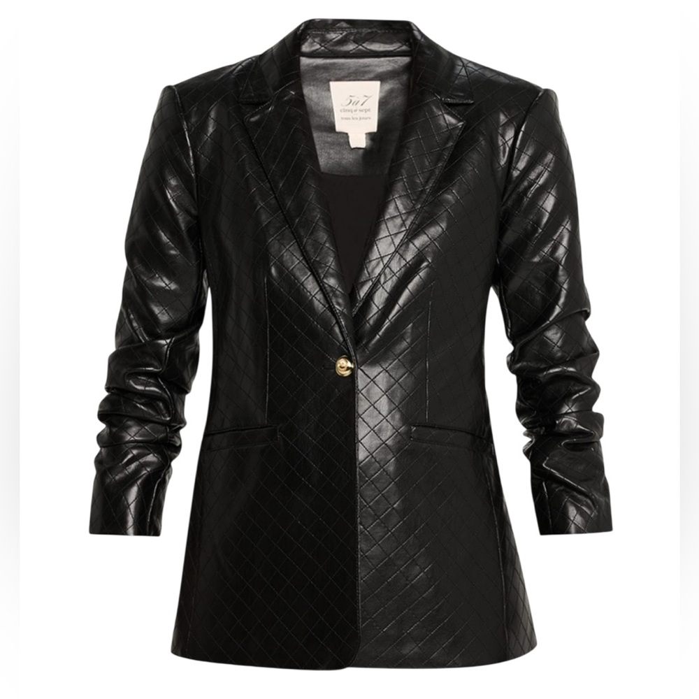 Price is Firm - CINQ A SEPT  Quilted Khloe Blazer